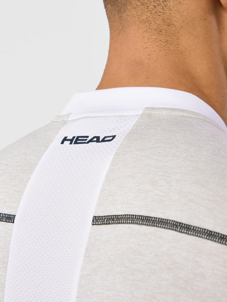 HEAD PLAY Tech Polo Shirt Men - Hellgrau