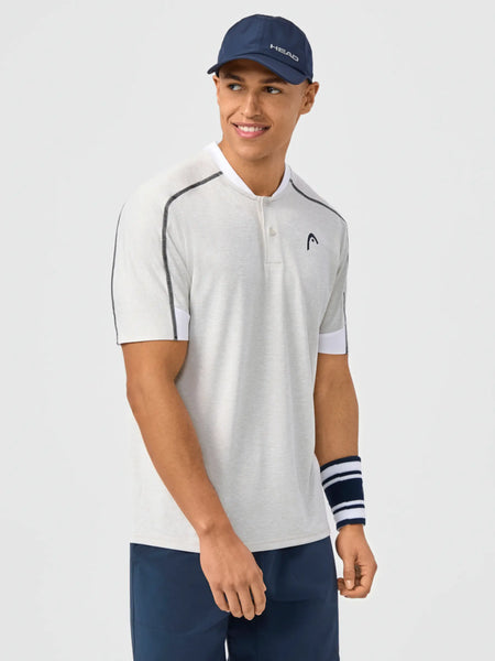 HEAD PLAY Tech Polo Shirt Men - Hellgrau
